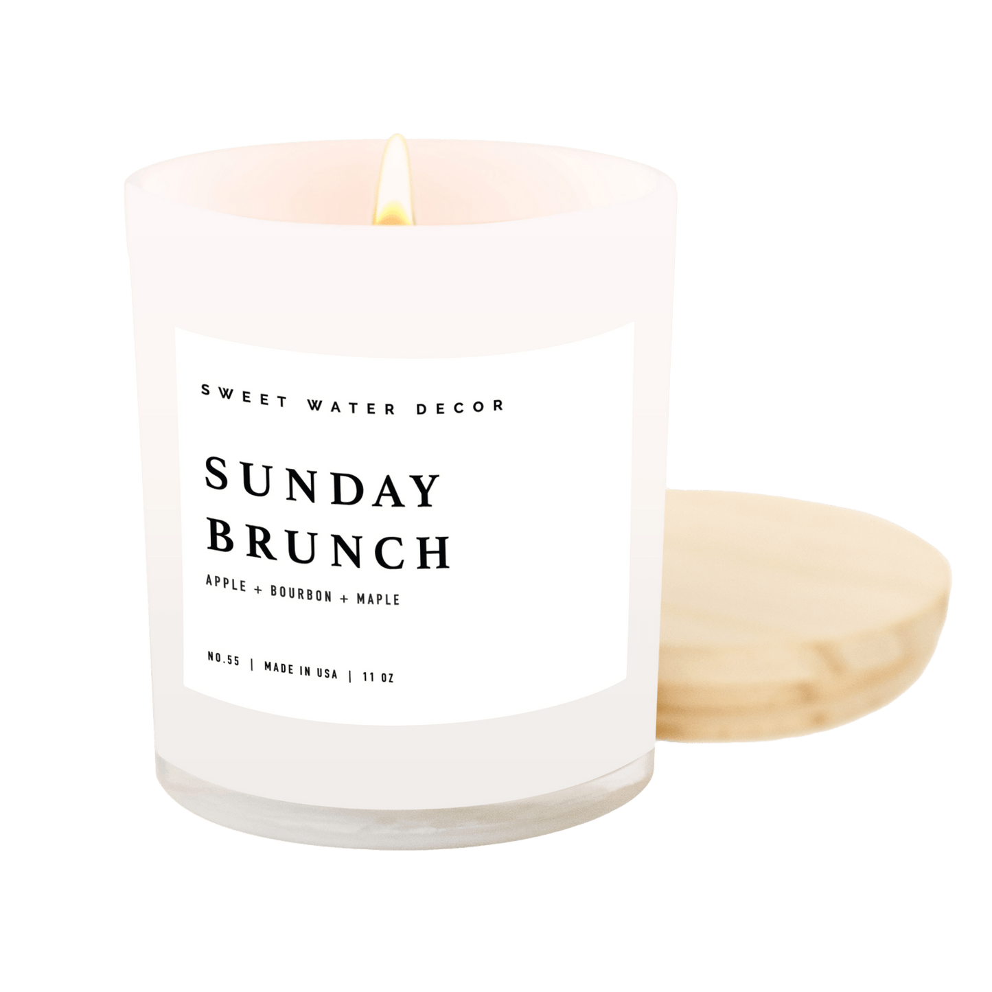 Sunday Brunch Soy Candle - White Jar - 11 oz