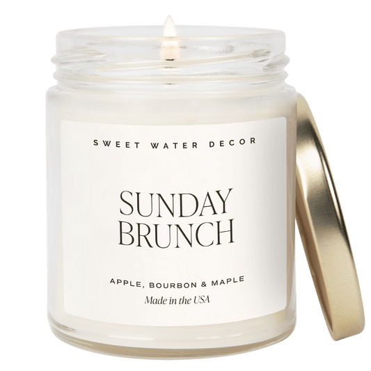 Sunday Brunch Soy Candle - Clear Jar - 9 oz