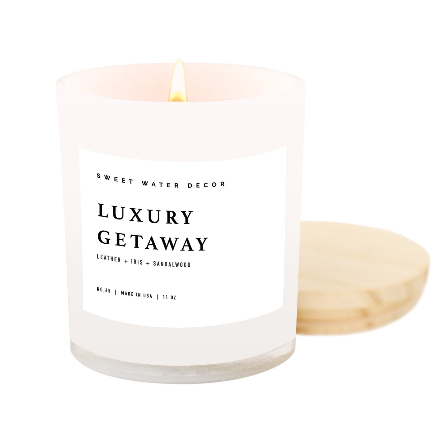 Luxury Getaway Soy Candle - White Jar - 11 oz