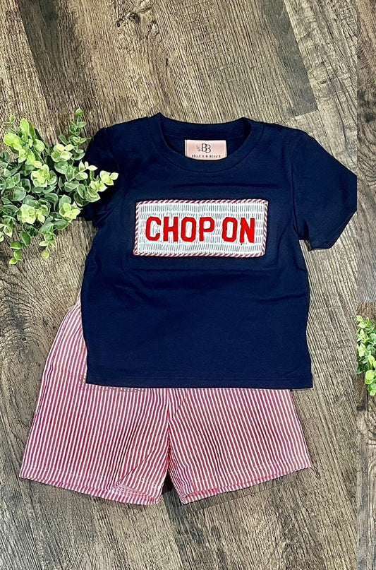 Smocked Chop On Boy’s Shorts Set