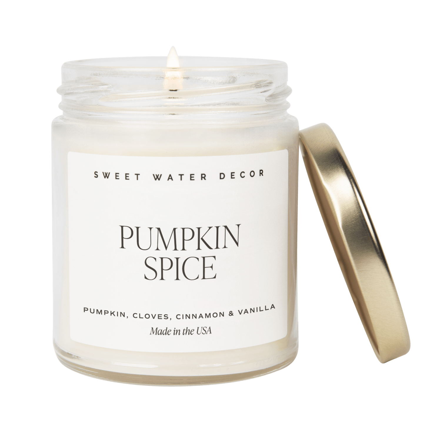 Pumpkin Spice Soy Candle | 9oz. Clear Jar