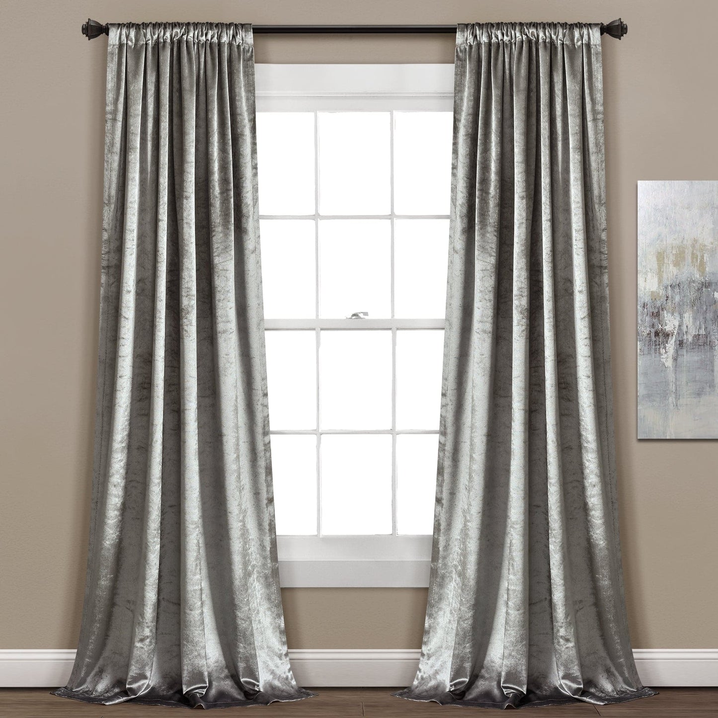 Velvet Dream Light Filtering Window Curtain Panel Set