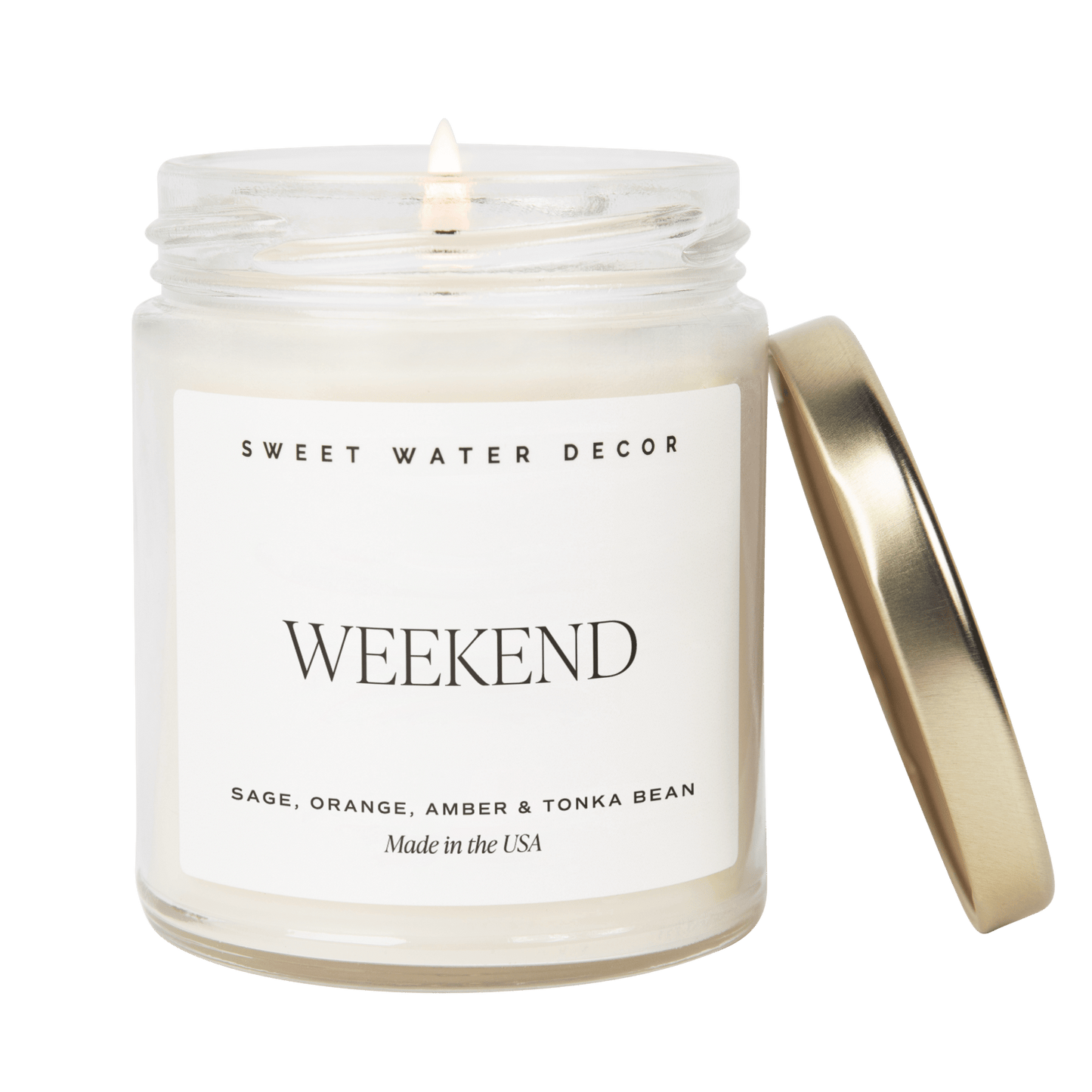 Weekend Soy Candle - Clear Jar - 9 oz