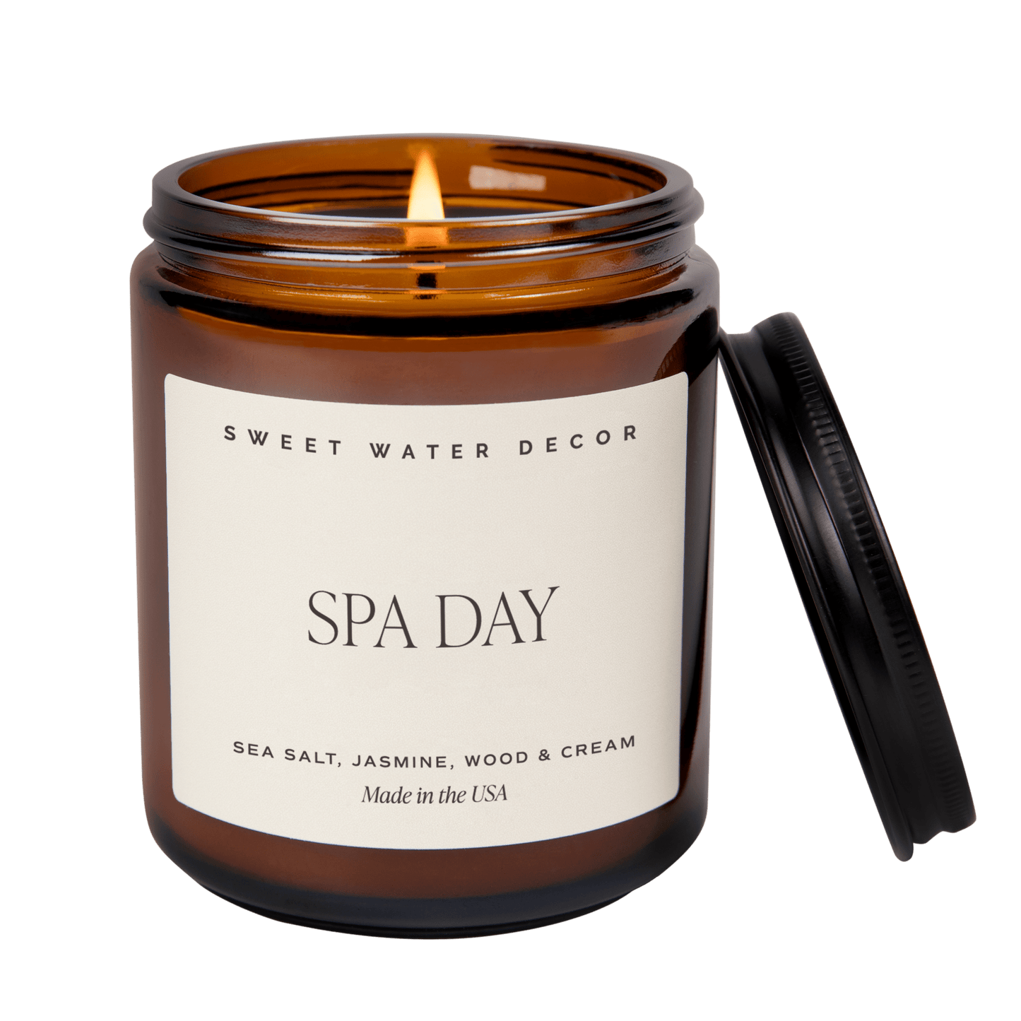 Spa Day Soy Candle - Amber Jar - 9 oz