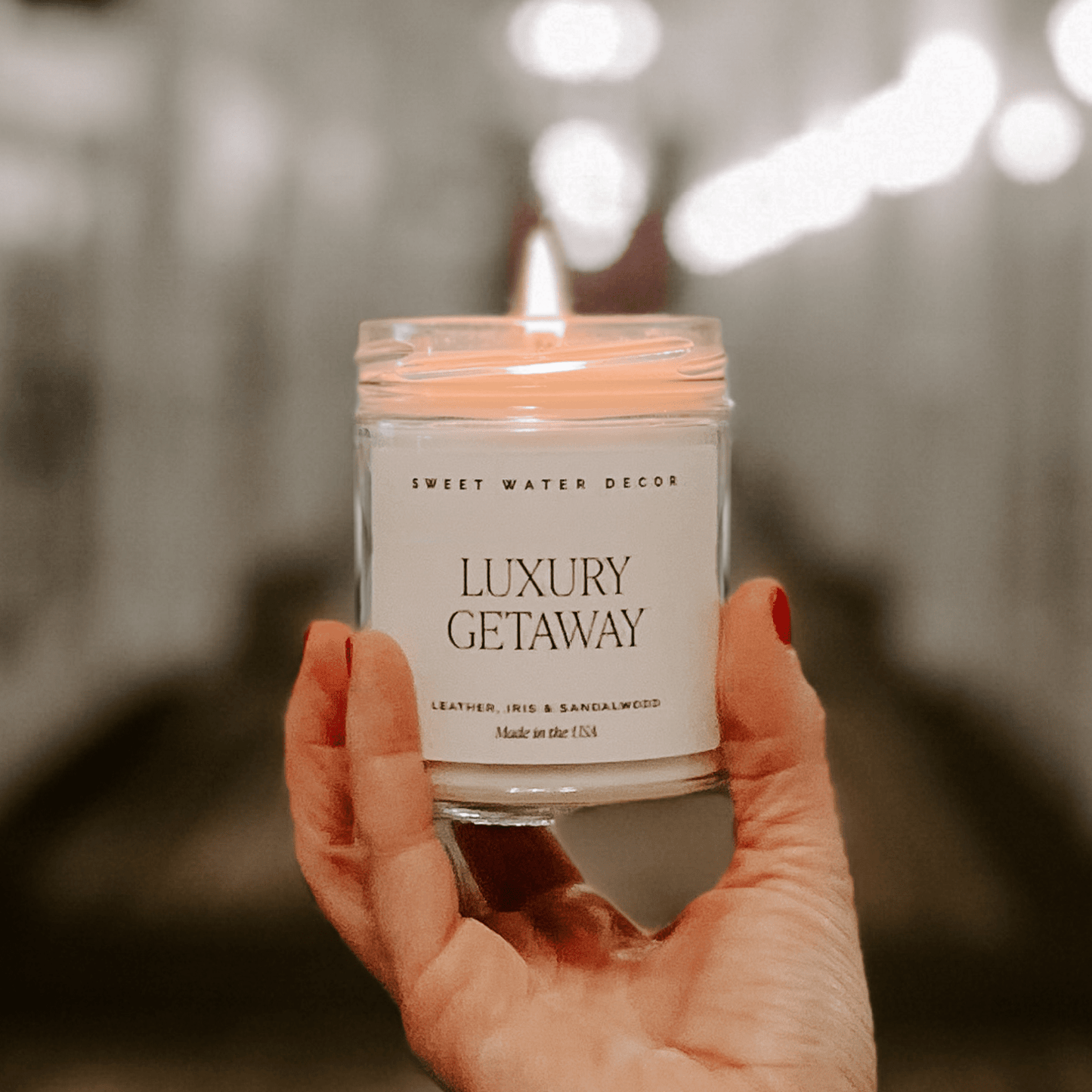 Luxury Getaway Soy Candle - Clear Jar - 9 oz