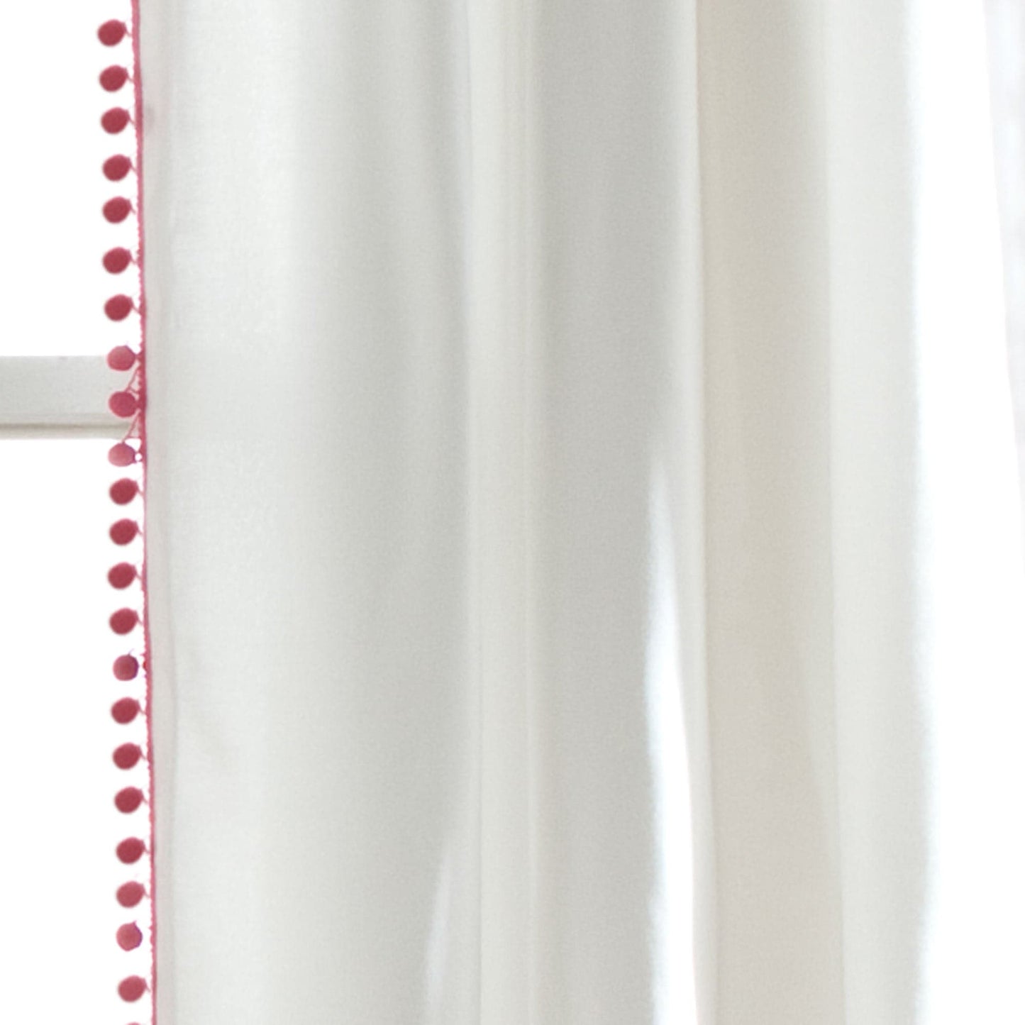 Pom Pom Window Curtain Panel