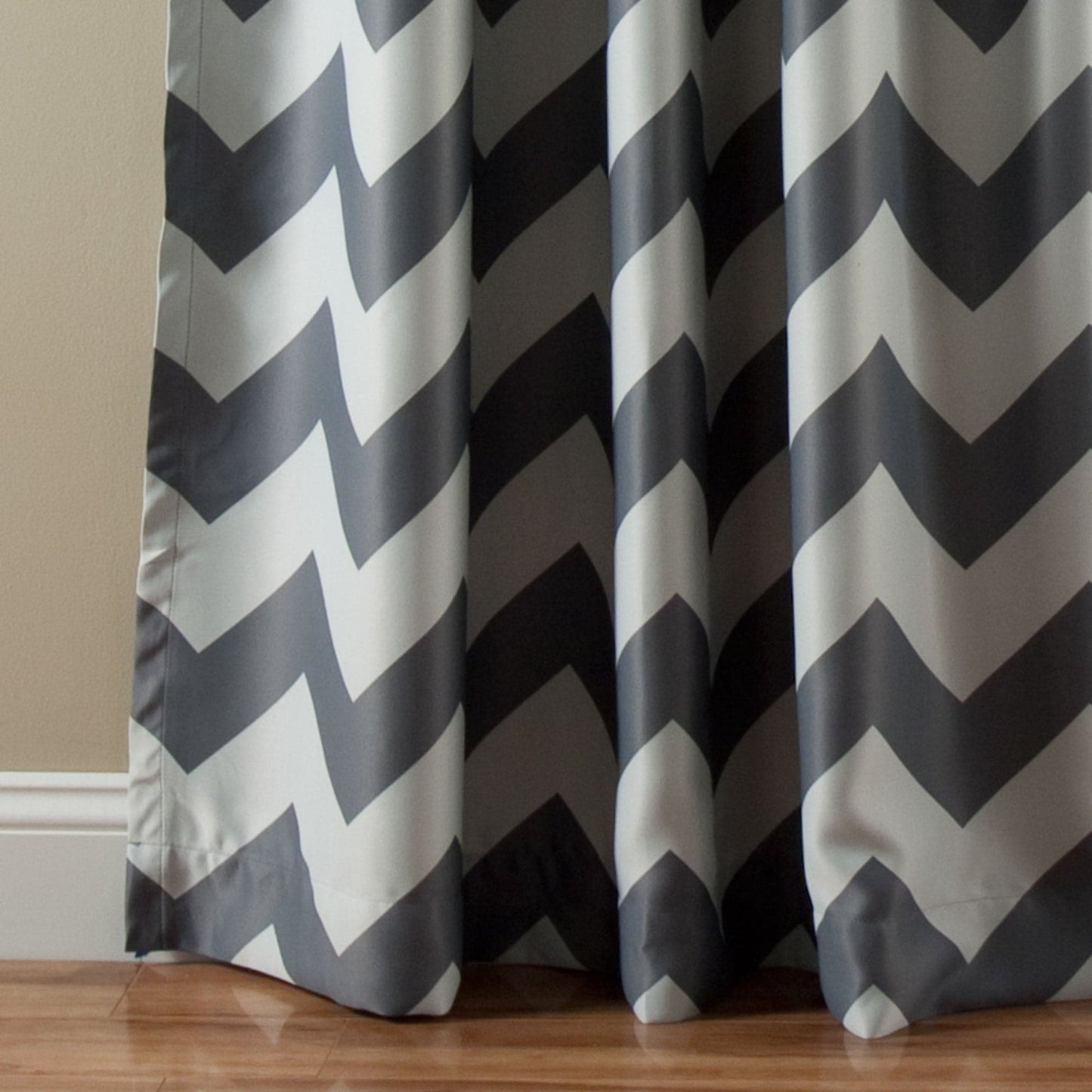 Chevron Blackout Window Curtain Set