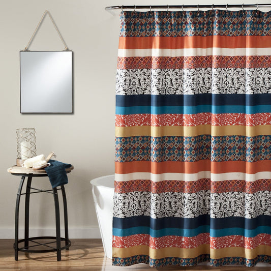 Boho Stripe Shower Curtain