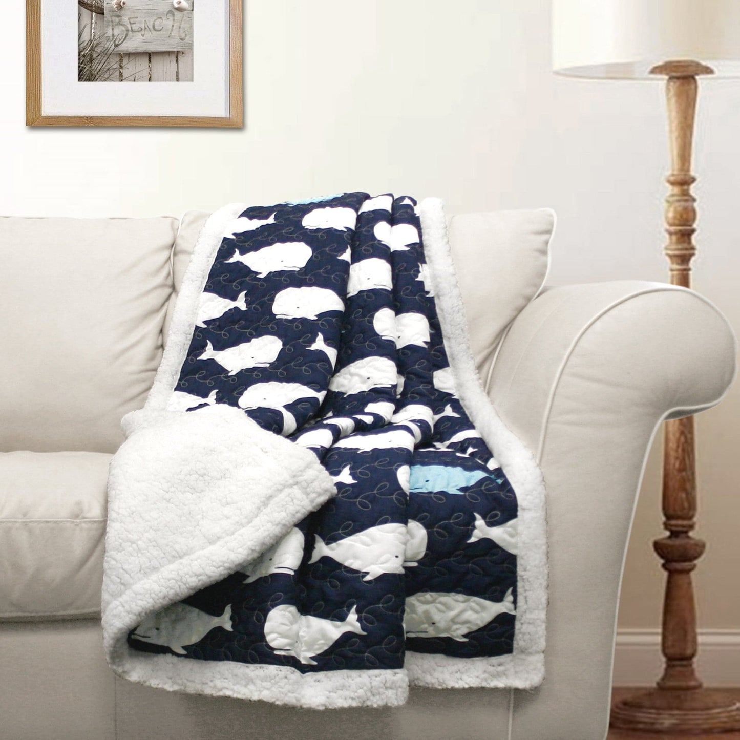 Whale Throw Sherpa