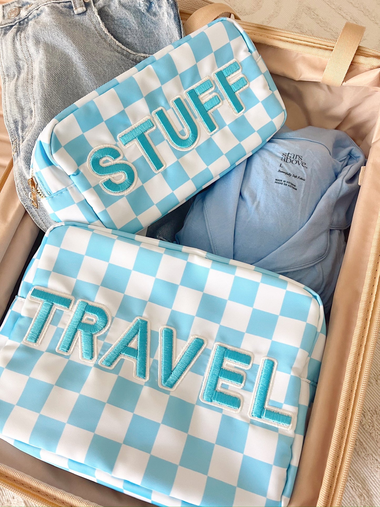 Travel XL - Blue Checkered