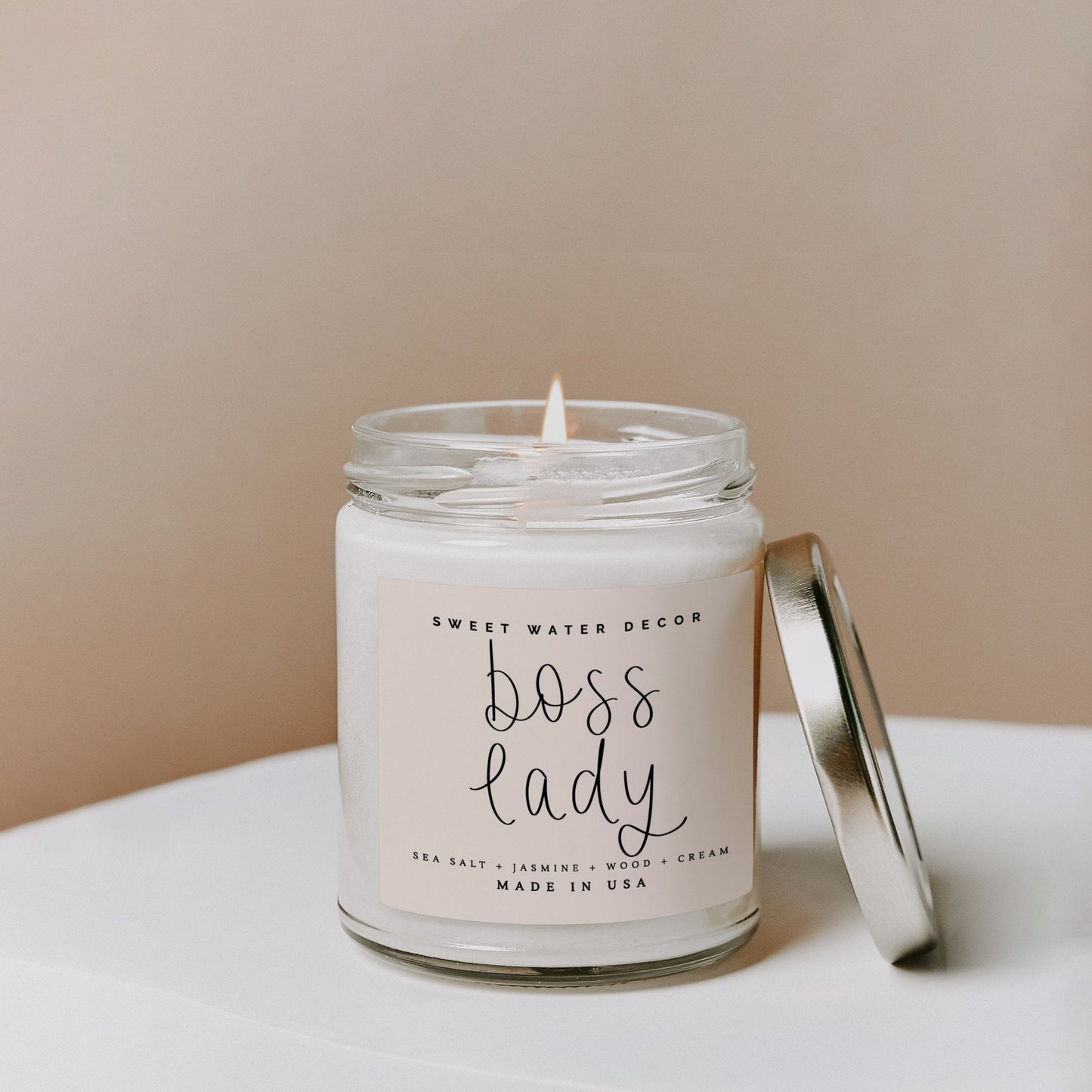 Boss Lady Soy Candle - Clear Jar - 9 oz