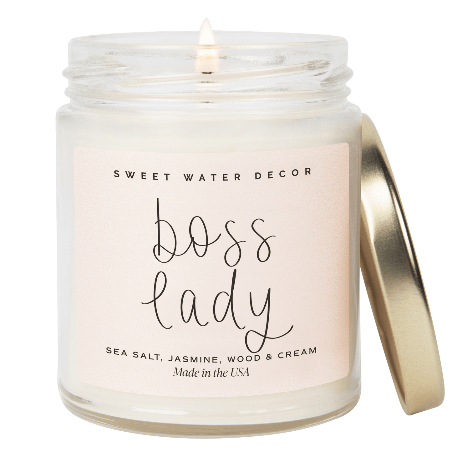 Boss Lady Soy Candle - Clear Jar - 9 oz