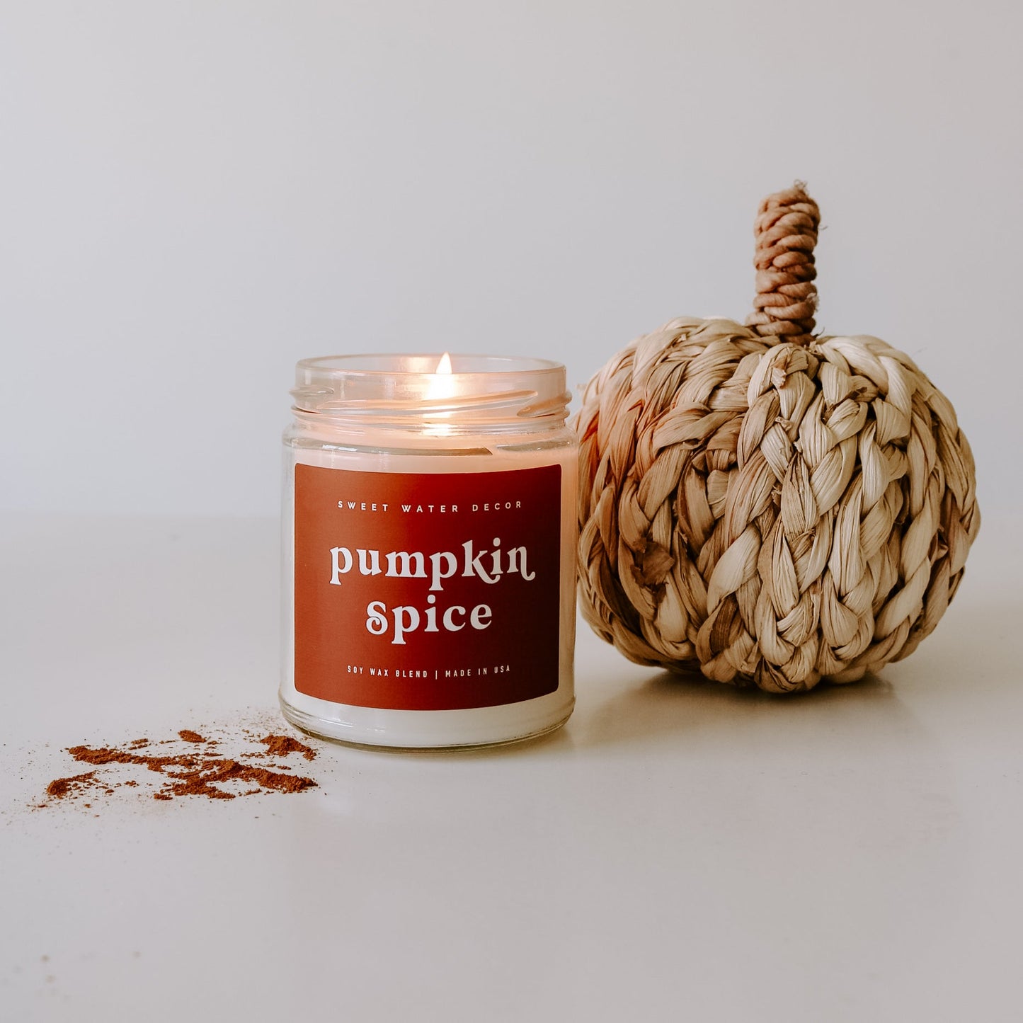 Pumpkin Spice Soy Candle - Clear Jar - 9 oz