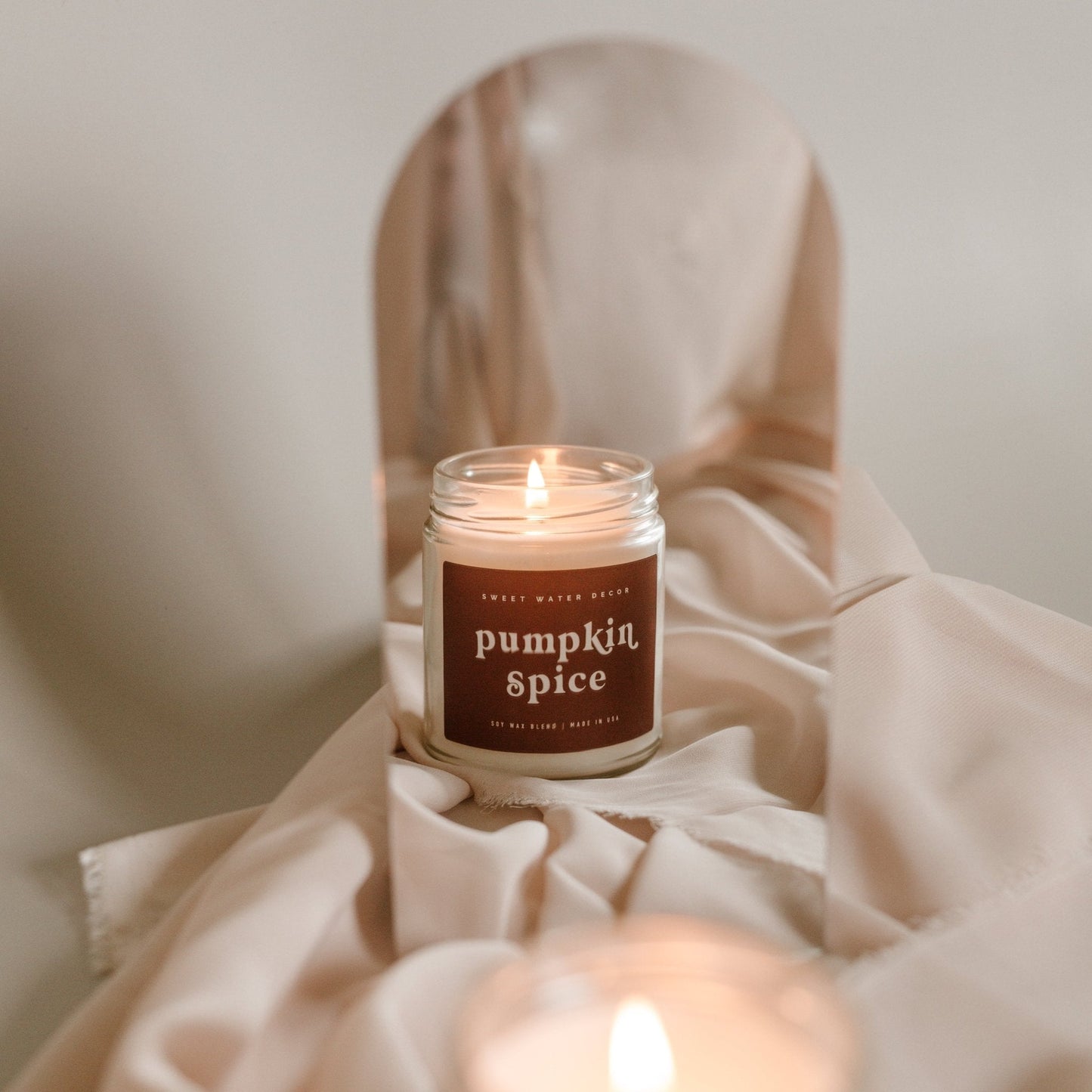 Pumpkin Spice Soy Candle - Clear Jar - 9 oz