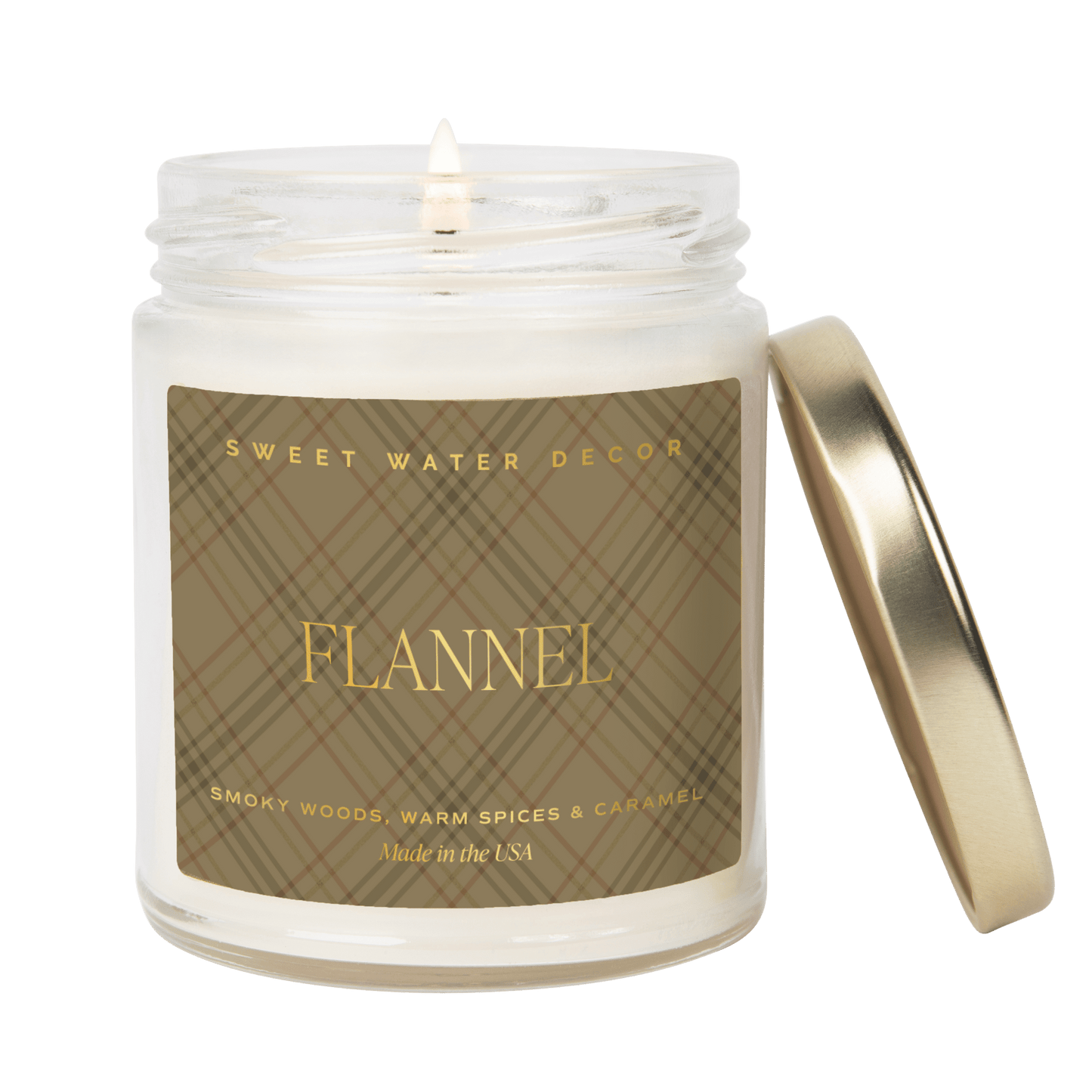 Flannel Soy Candle | 9oz. Clear Jar