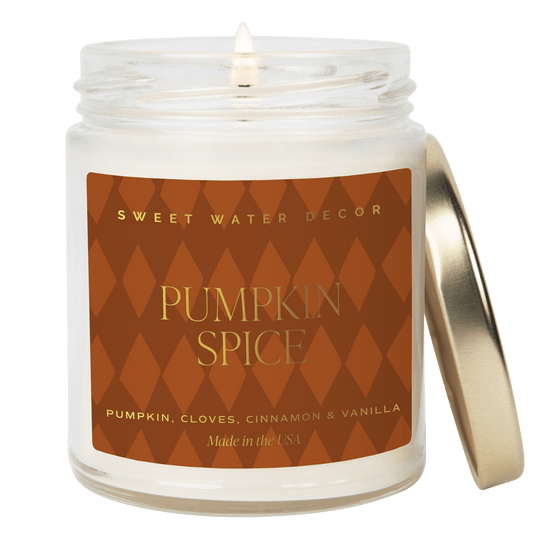 Pumpkin Spice Soy Candle | 9oz. Clear Jar