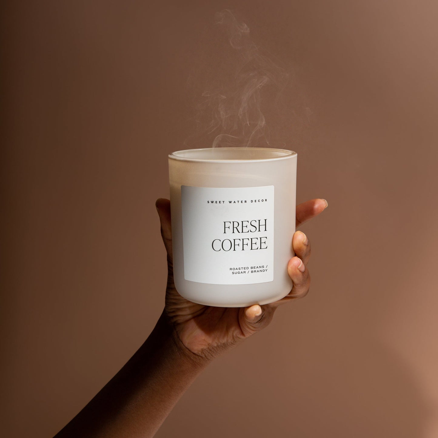 Fresh Coffee Soy Candle - Tan Matte Jar - 15 oz