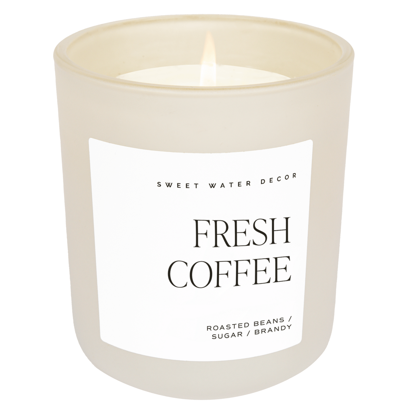 Fresh Coffee Soy Candle - Tan Matte Jar - 15 oz