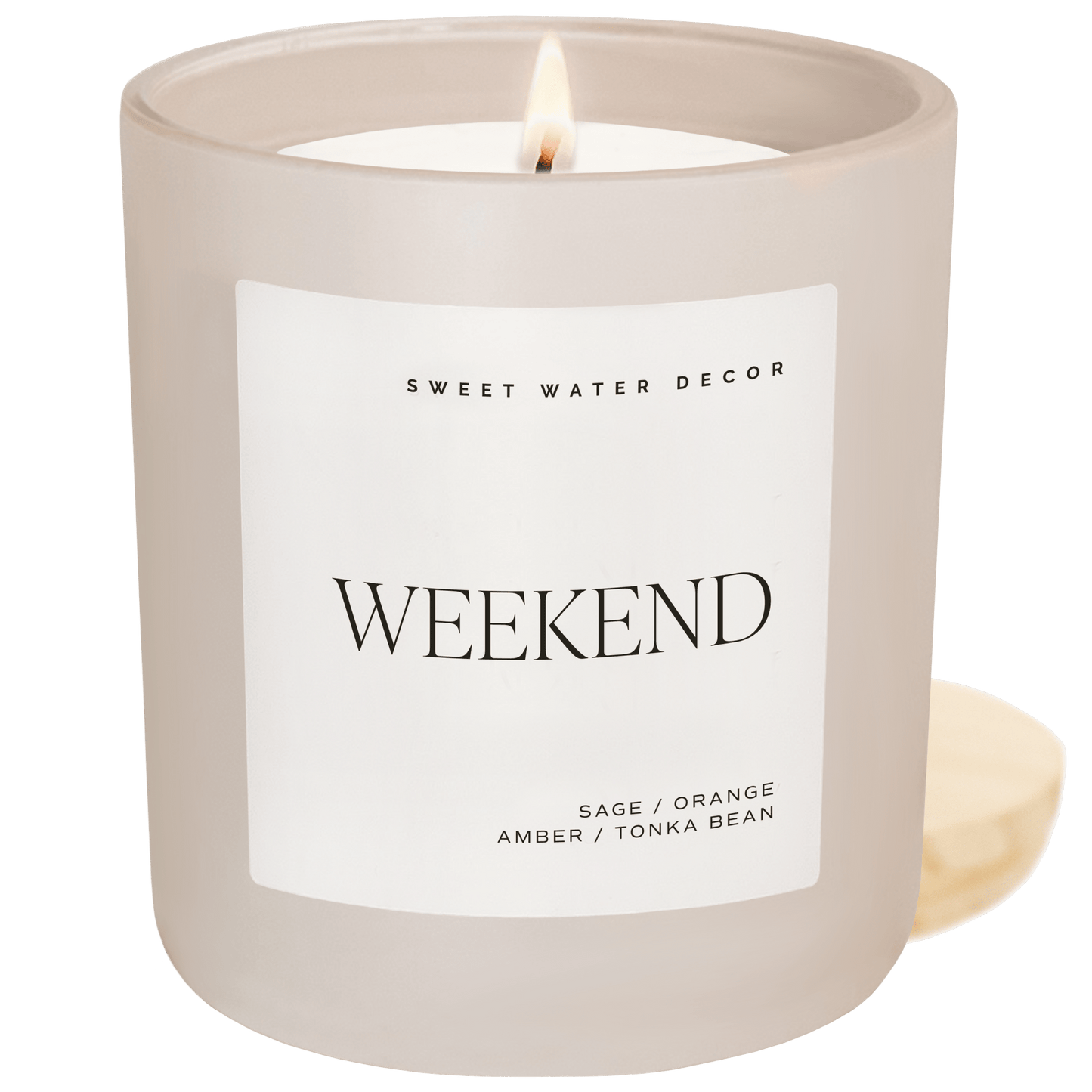 Weekend Soy Candle - Tan Matte Jar - 15 oz