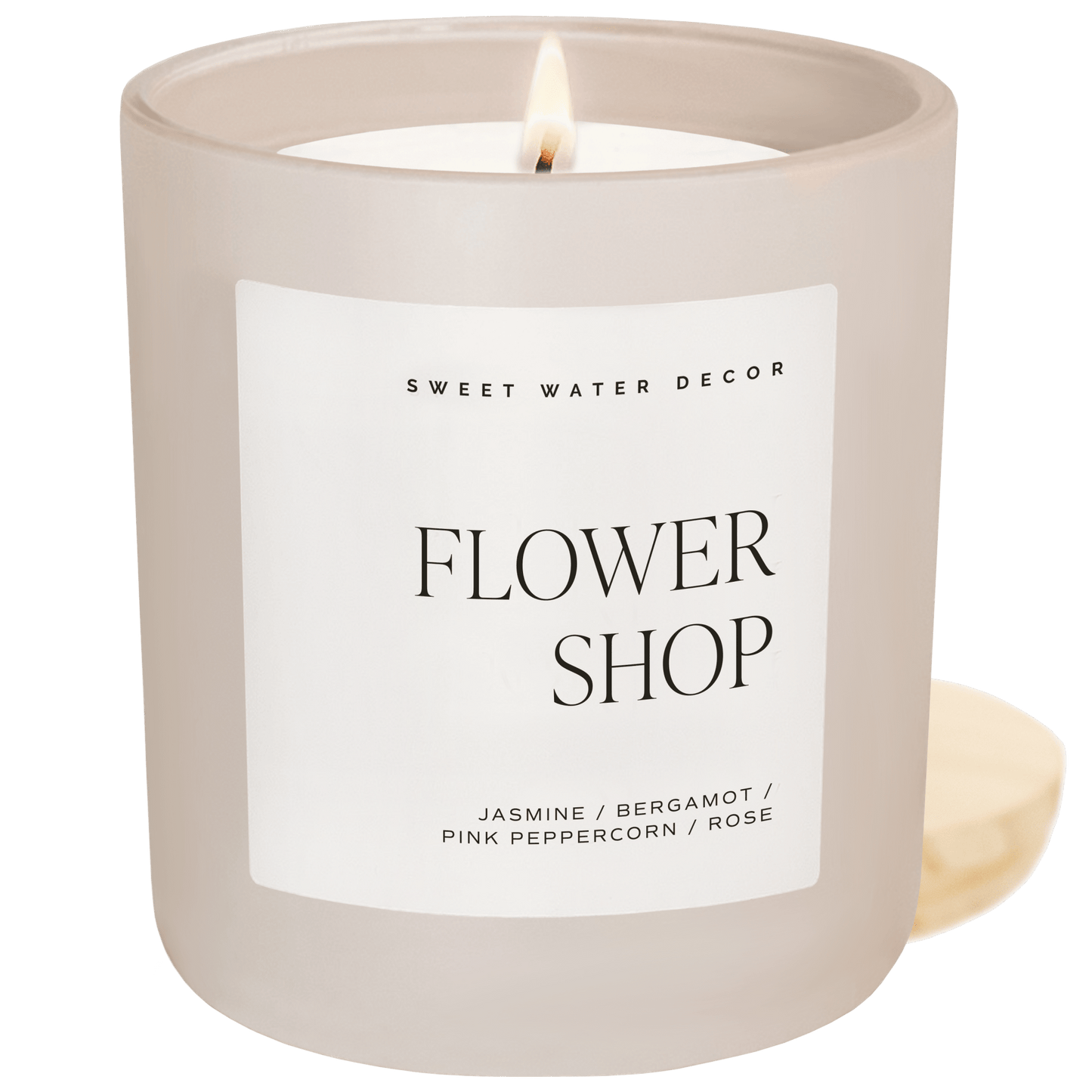 Flower Shop Soy Candle - Tan Matte Jar - 15 oz