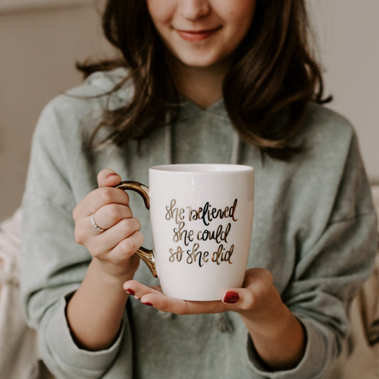 She Believed She Could So She Did 16oz. Coffee Mug