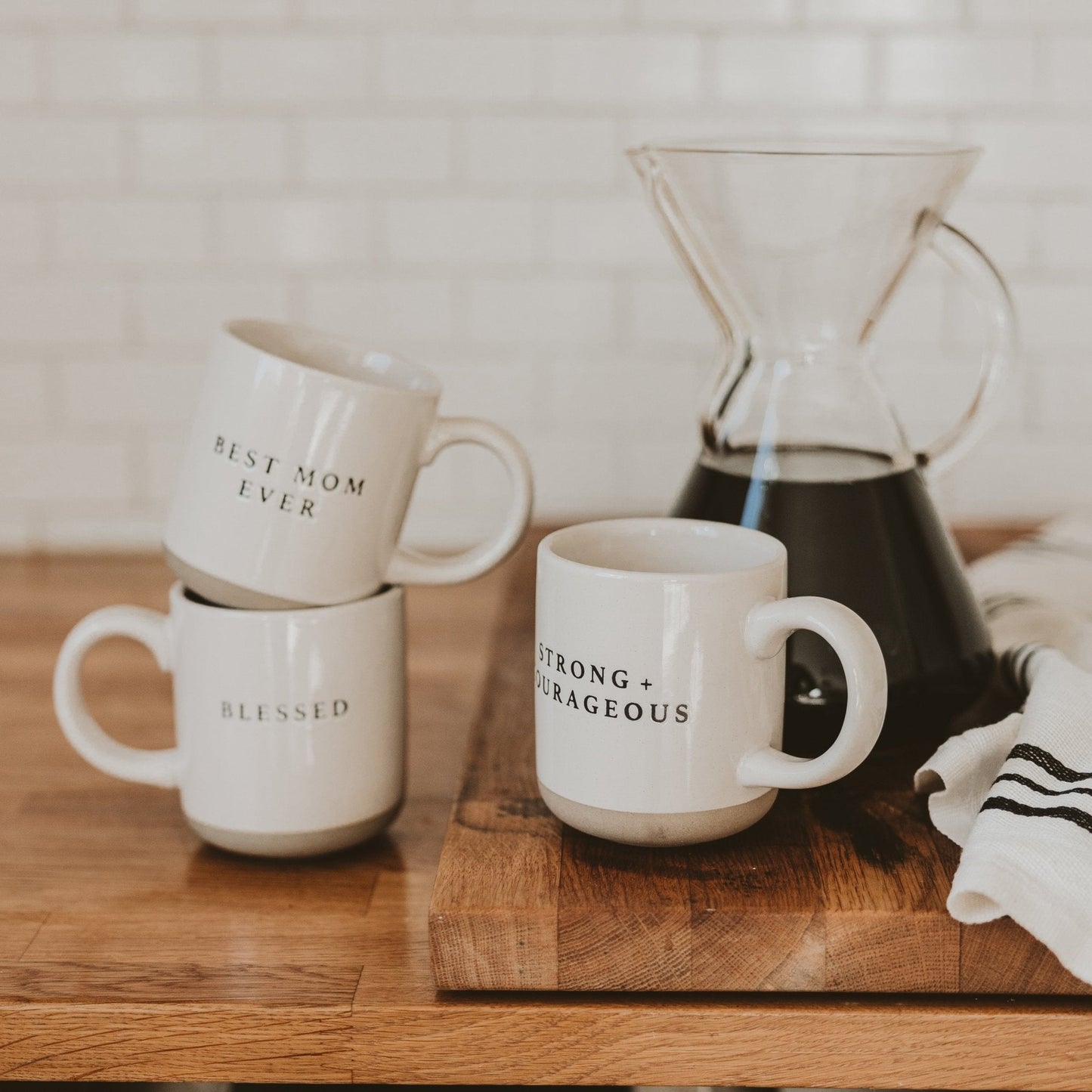 Strong and Courageous 14oz. Stoneware Coffee Mug