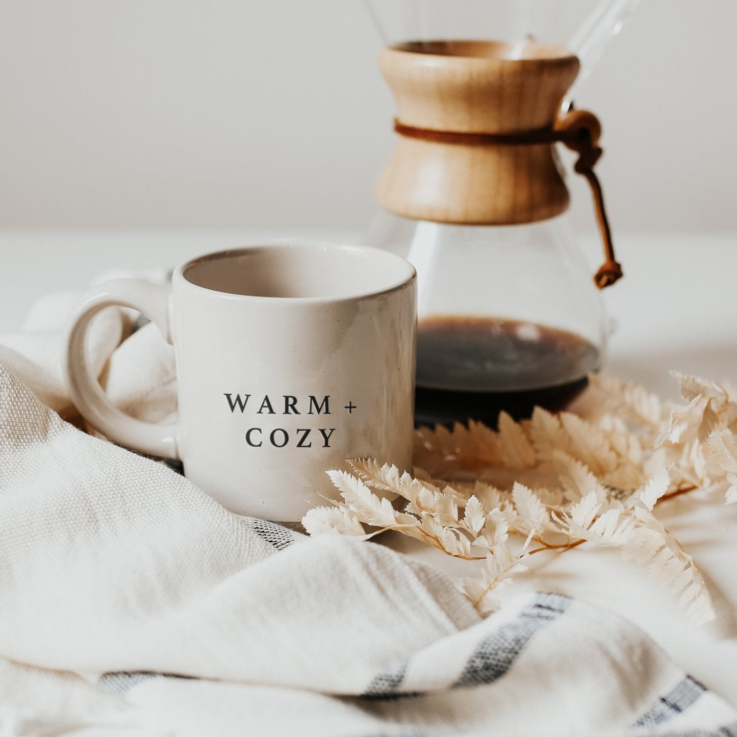 Warm and Cozy 14oz. Stoneware Coffee Mug