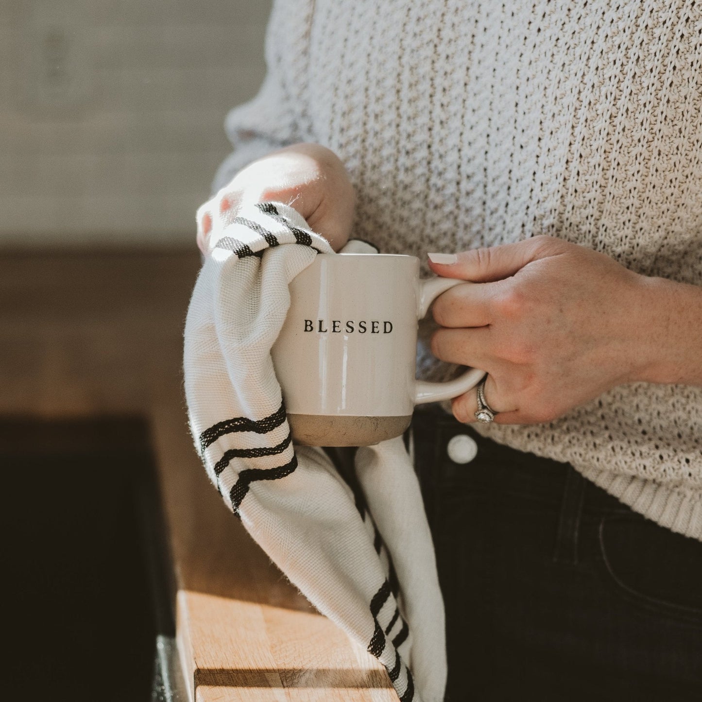 Blessed 14oz. Stoneware Coffee Mug