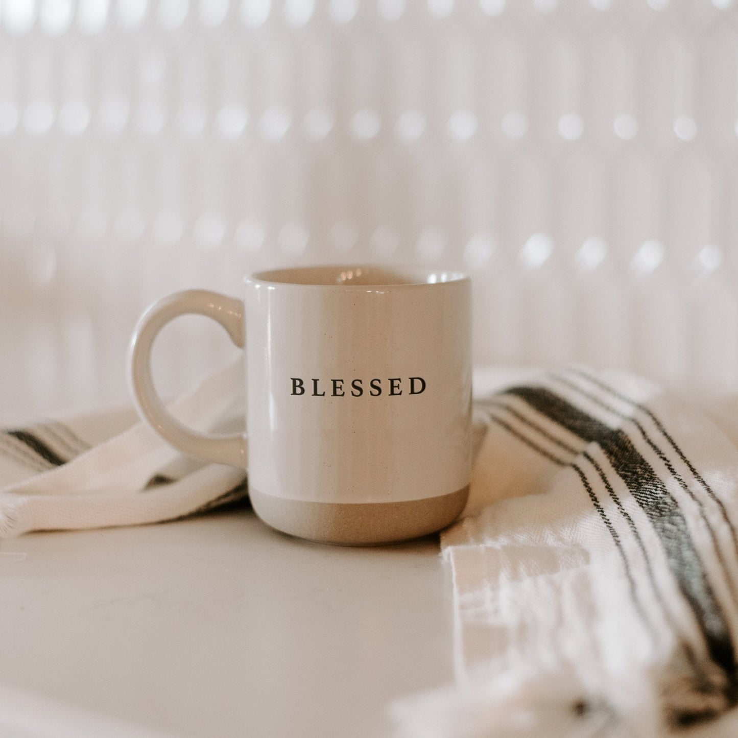 Blessed 14oz. Stoneware Coffee Mug