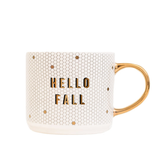 Hello Fall 17oz. Tile Coffee Mug