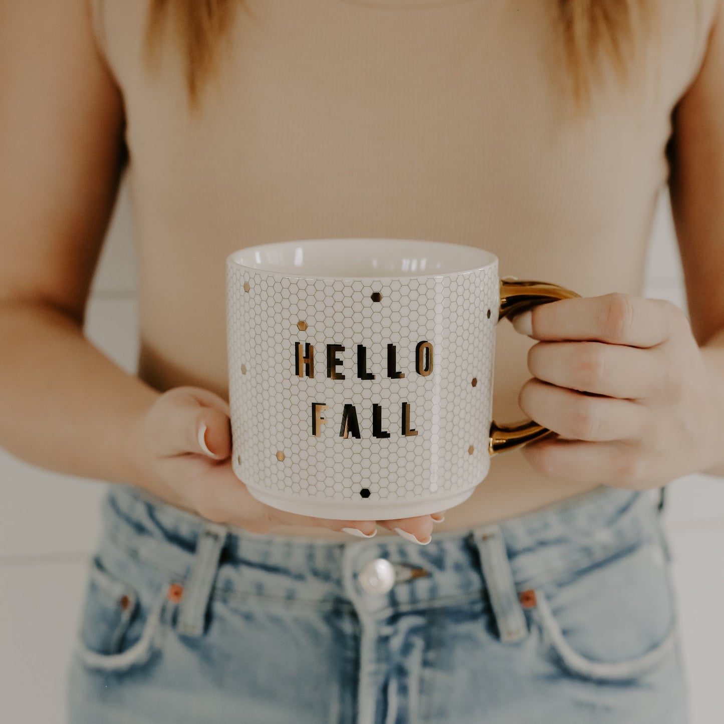 Hello Fall 17oz. Tile Coffee Mug