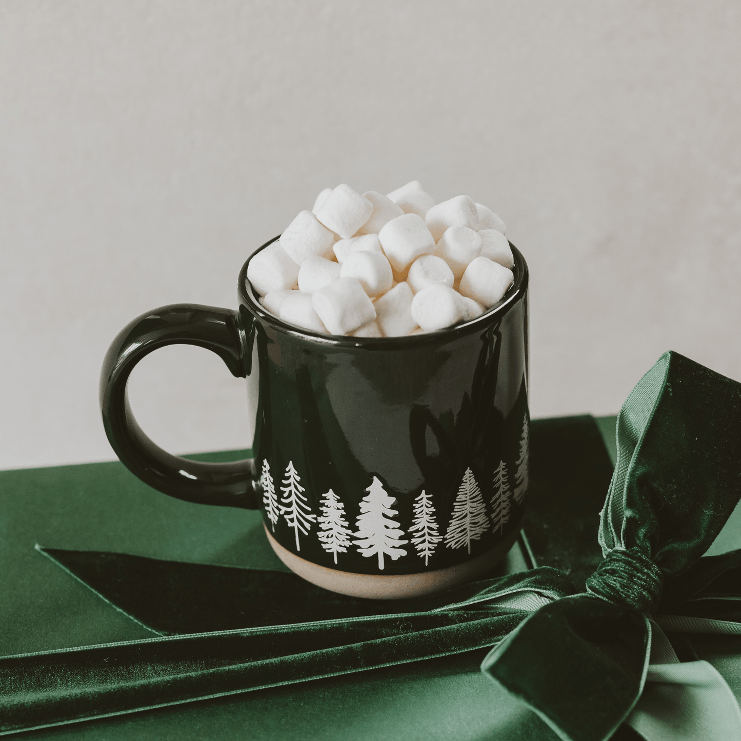 Pine Trees 14oz. Stoneware Coffee Mug