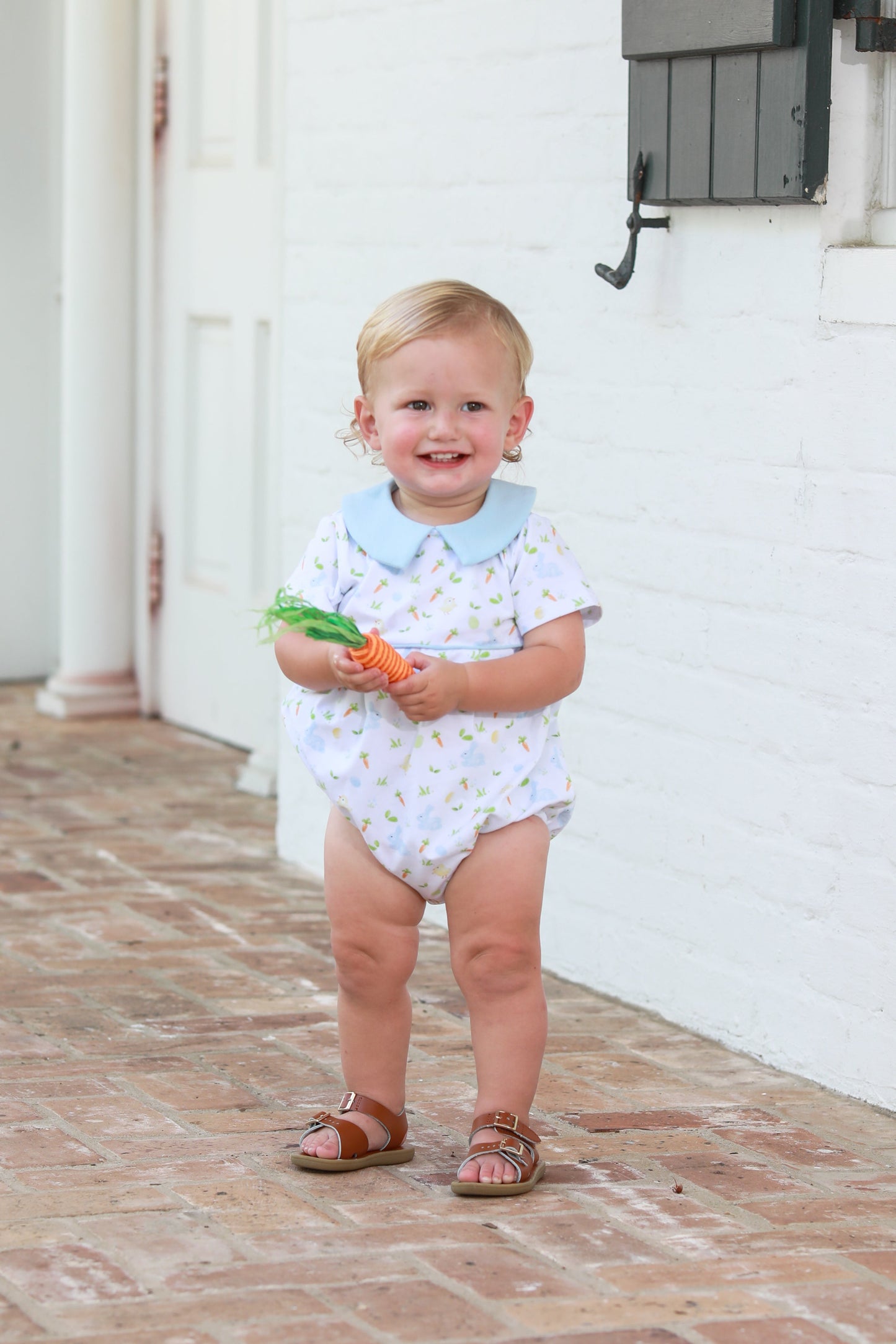 Blue Cottontail Bubble – Baby Boy Easter Outfit