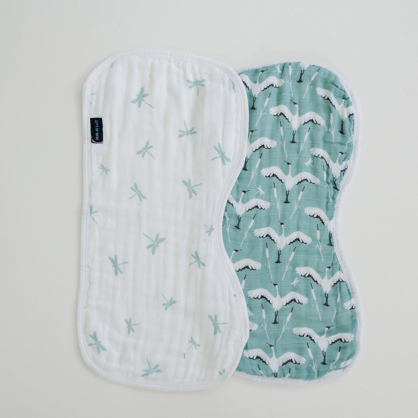 Crane + Dragonfly Oh So Soft Muslin Burp Cloths Set