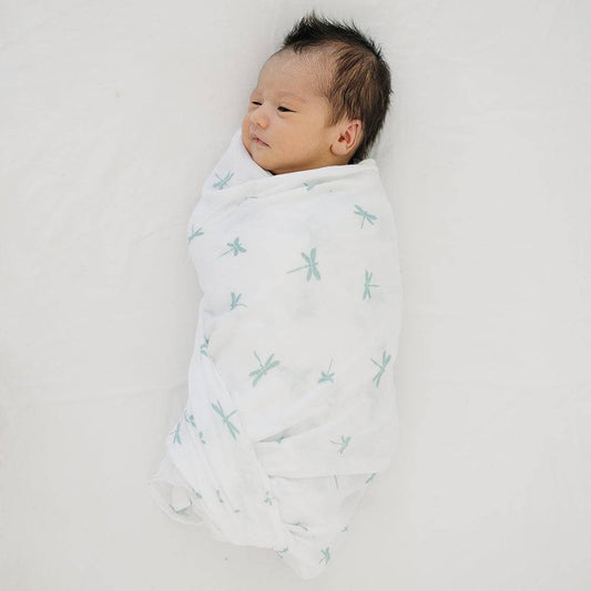 Muslin Swaddle Blanket Oh So Soft Dragonfly