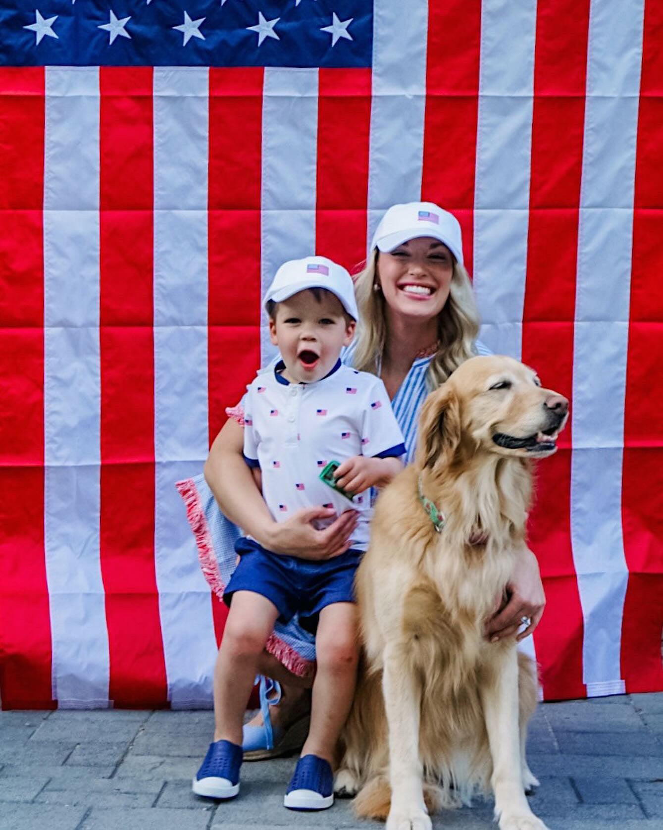 American Flag Baseball Hat (Boys)