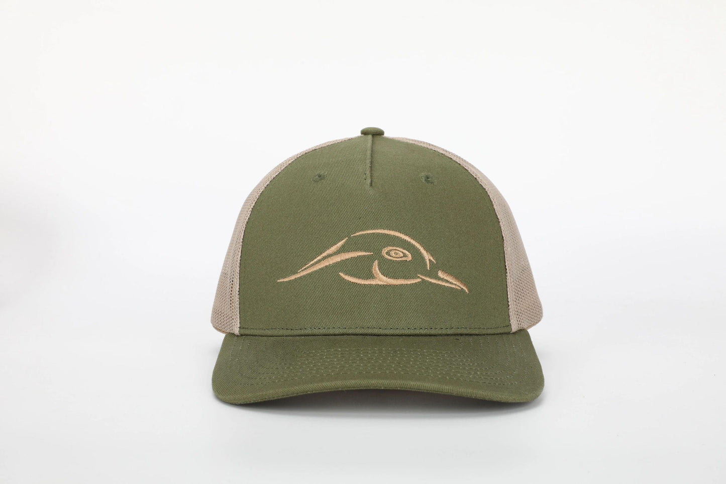 Army Olive - Khaki Mesh Back Five Panel