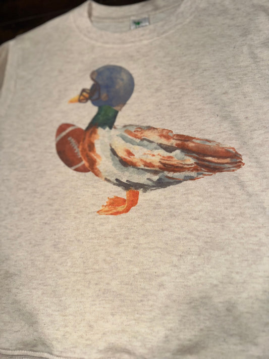 Watercolor Mallard Football Short Sleeve