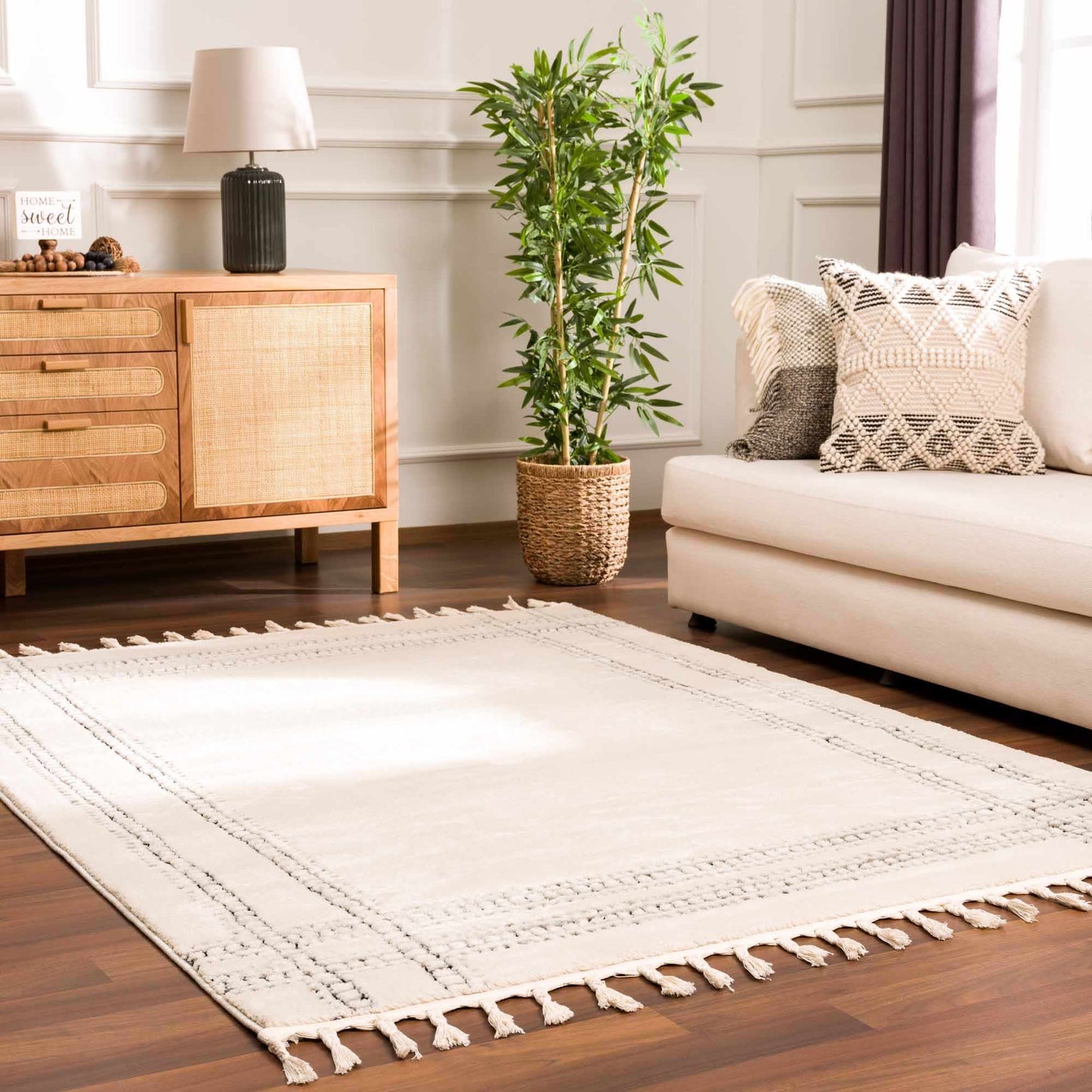 Ryuu Black & White Area Rug