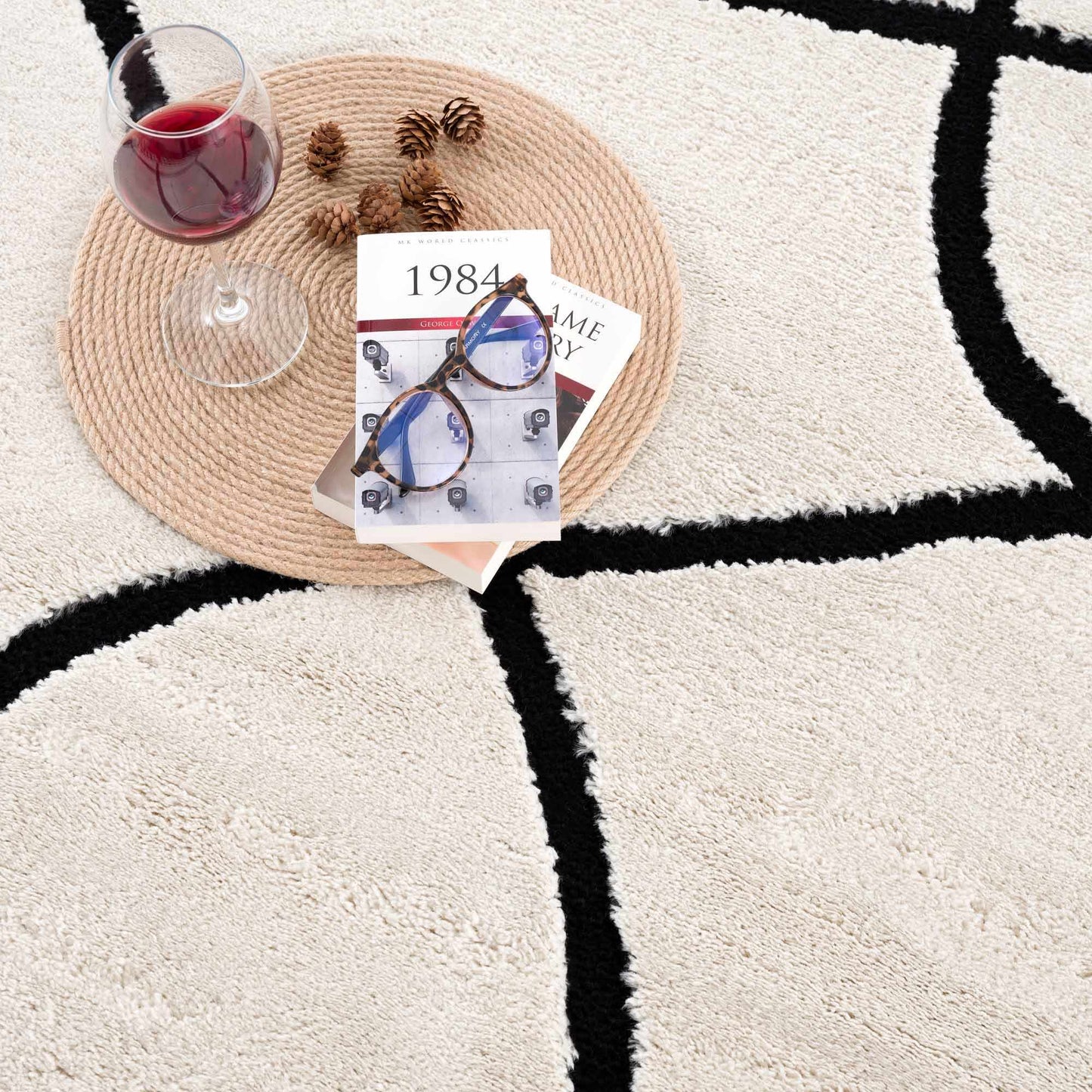 Azana Black & White Area Rug