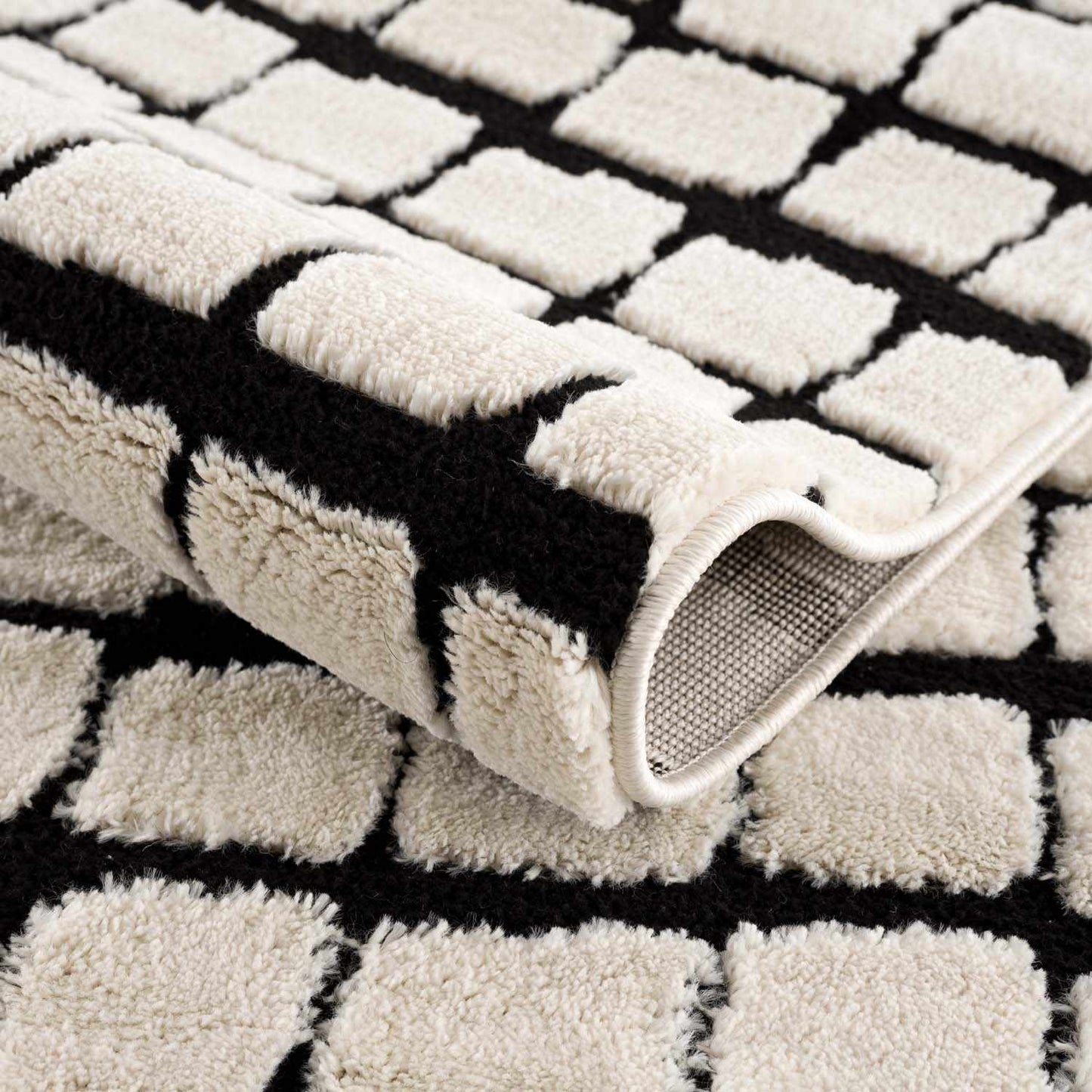 Teshi Checkered Area Rug