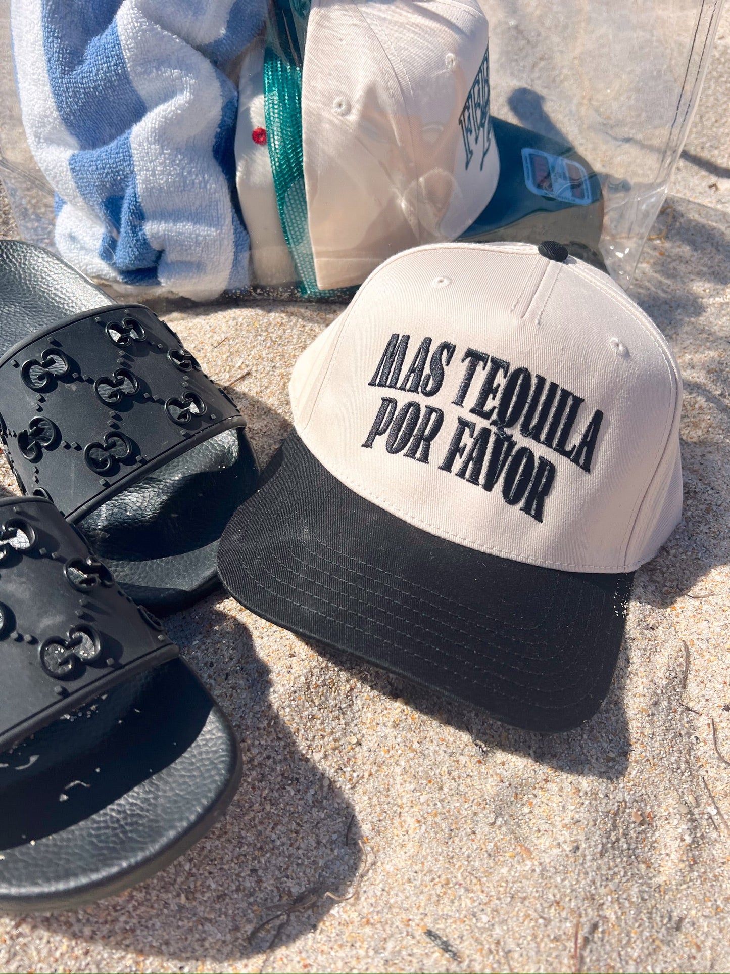 Mas Tequila Por Favor Vintage Trucker Hat