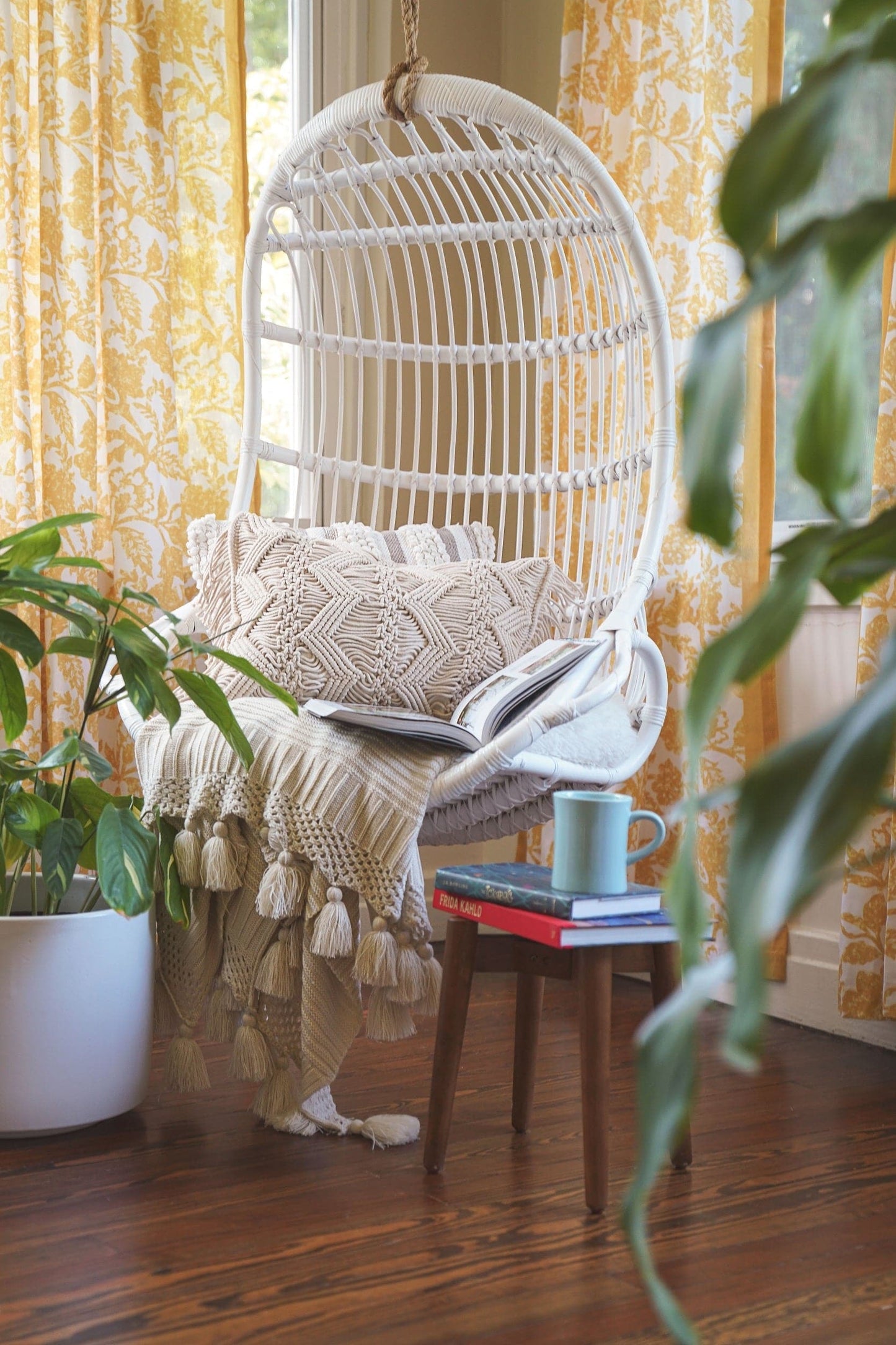 Studio Chevron Macrame Decorative Pillow