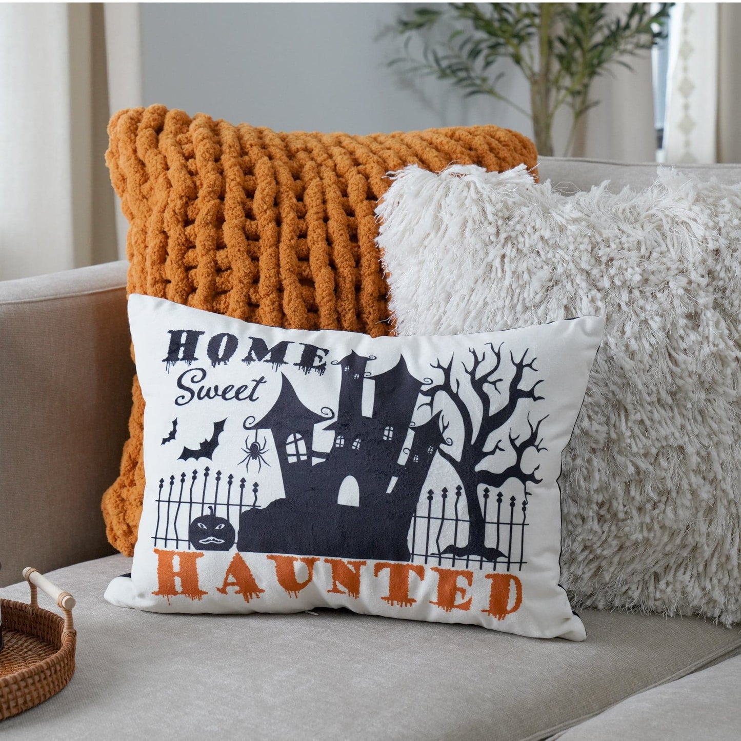 Sweet Haunted Home LED Decorative Pillow