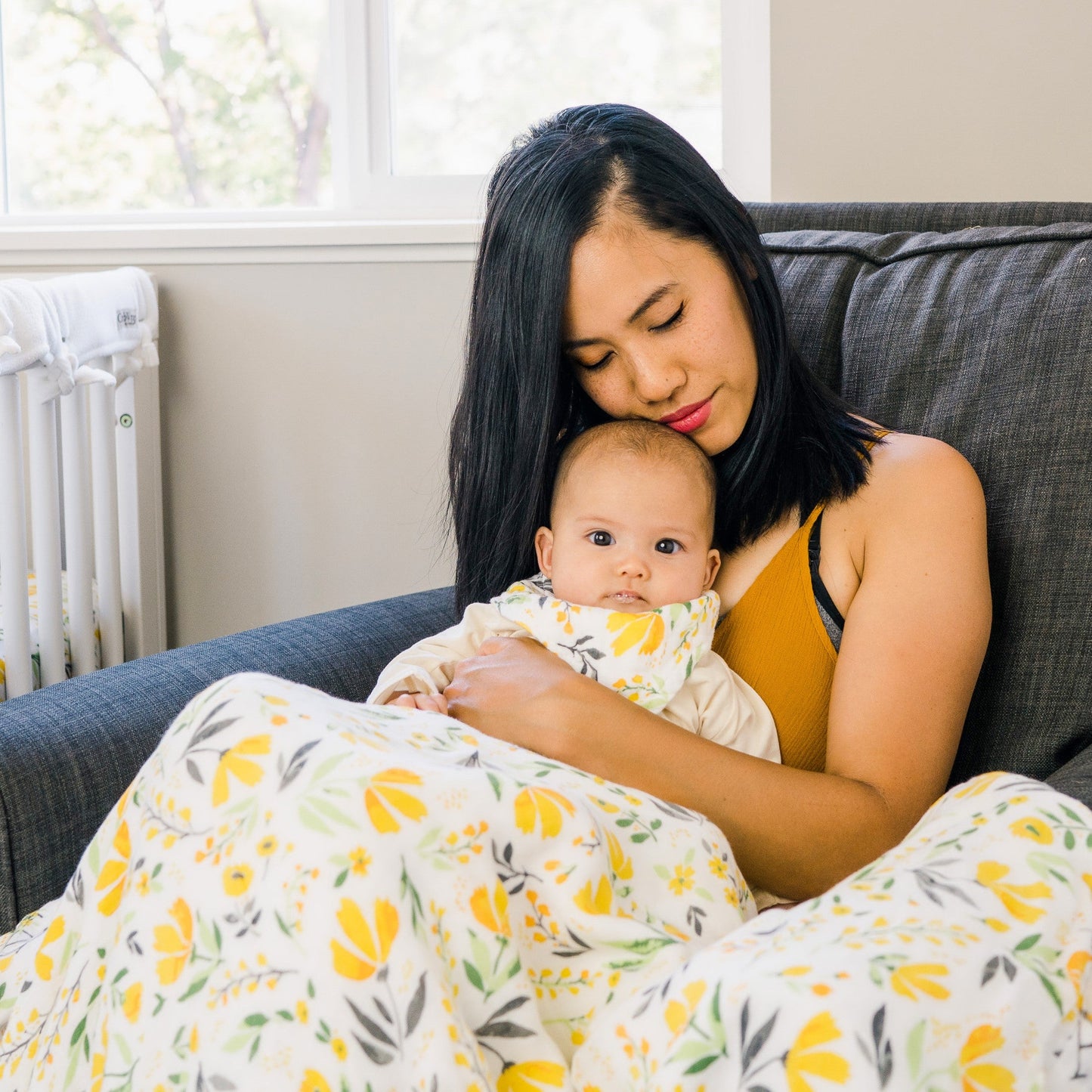 Royal Garden + Floral Alphabet Oh So Soft Snuggle Blanket