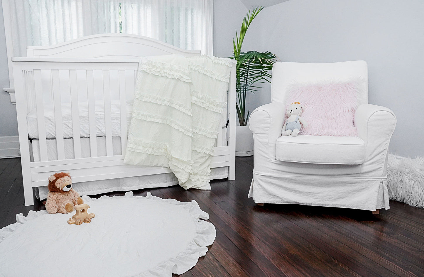 Belle Ruffled Baby/Toddler 3 Piece Bedding Set