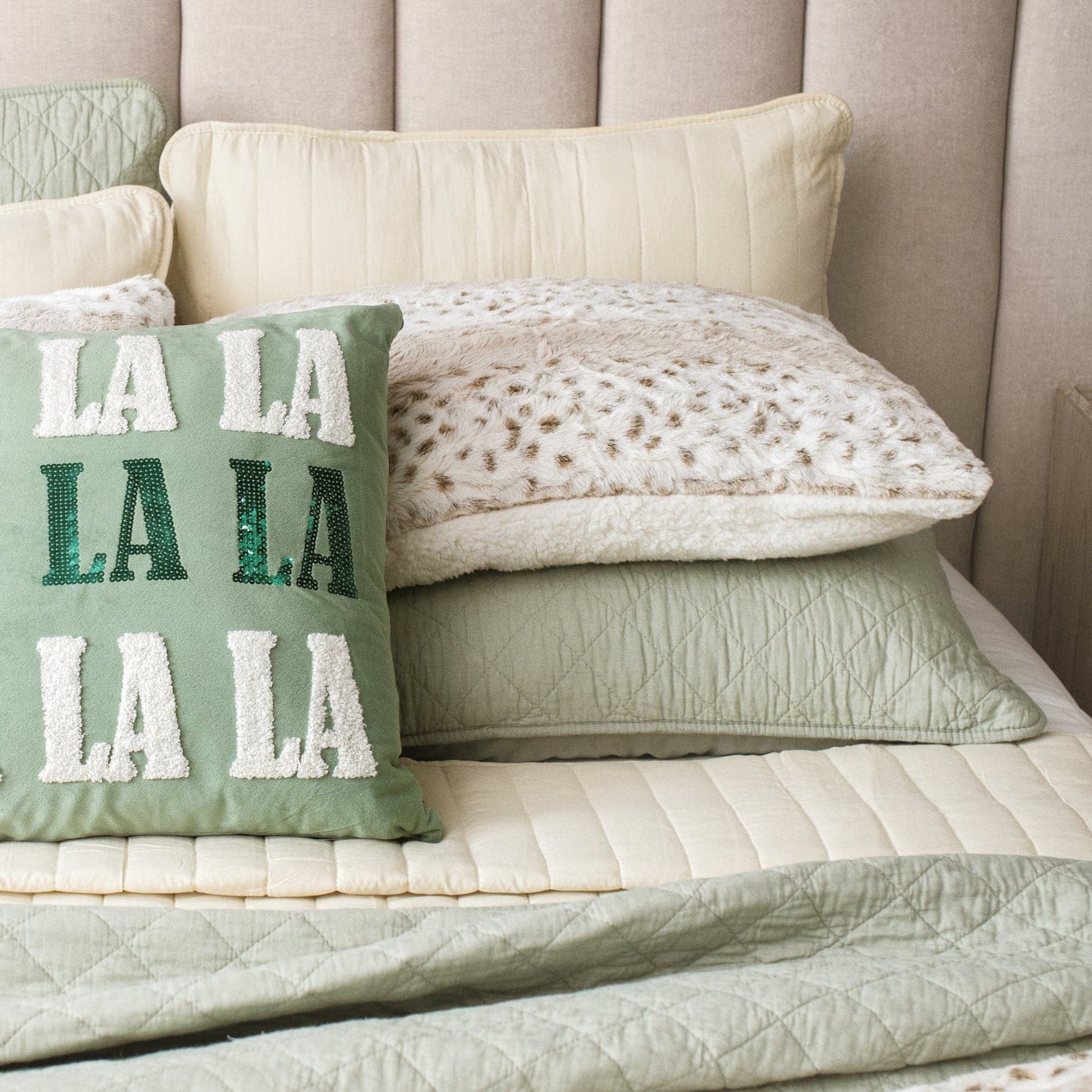 Fa La La La Decorative Pillow