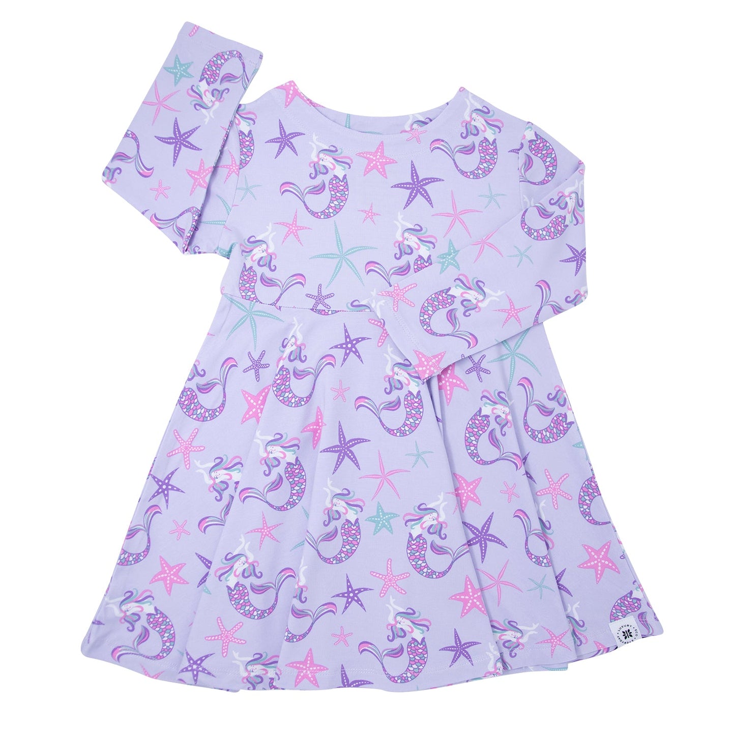 Swirly Girl Dress Long Sleeve