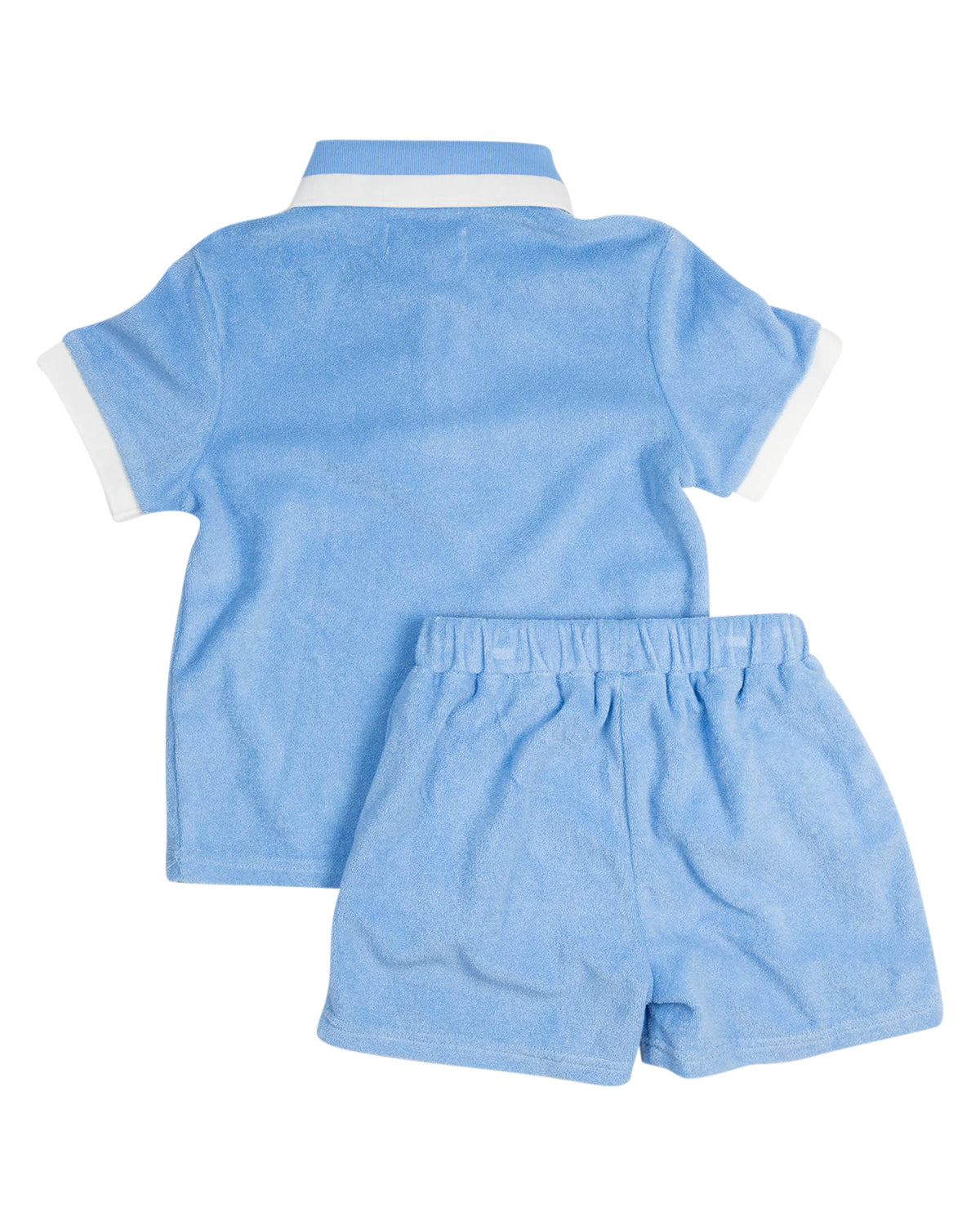 Blue Terry Shorts Set- FINAL SALE