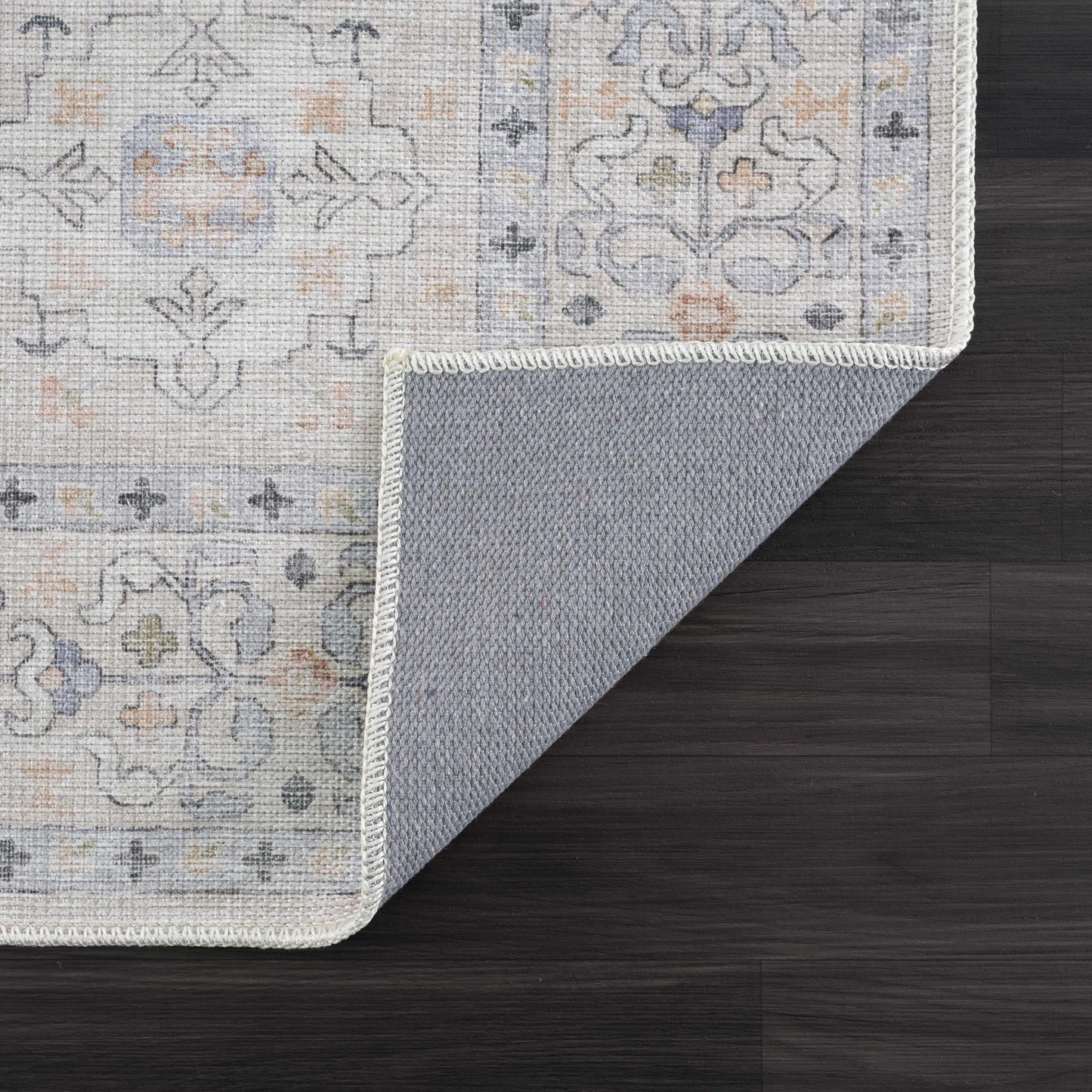 Beige Beckett Vintage Washable Area Rug